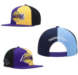 2023 Amerikaanse Basketball Lakers Snapback Hoeden 32 Teams Luxe Designer HOU OKC PHI LAC Pet Sporthoed Strapback Snap Back Verstelbare Cap a1