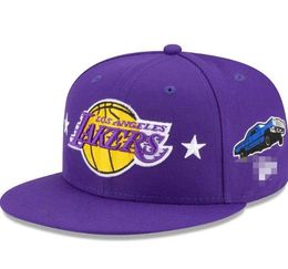 2023 American Basketball Los Angeles LAL Snapback Hats 32 équipes Designer de luxe HOU OKC PHI LAC Casquette Sports Hat Strapback Snap Back Casquette réglable A9