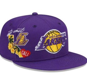 2023 American Basketball Los Angeles LAL Snapback Hats 32 équipes Designer de luxe HOU OKC PHI LAC Casquette Sports Hat Strapback Snap Back Casquette réglable A8