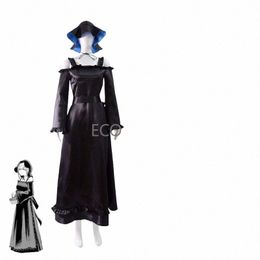 2023 Anime Death Master y Black Maid Cosplay Disfraz Coswear Maid Dr Black Lg Dr Cosplay Disfraz Mujer Conjunto de cinco piezas G24L #