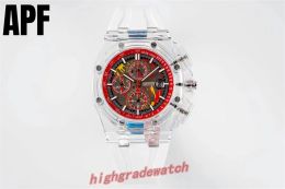 Montre APF pour hommes, série Offshore, ruban cadeau Sparta, soleil, décoloration jaune, Dragon vert, 2023