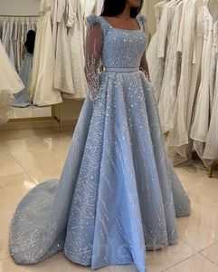 2023 April Aso Ebi lovertjes Lace Prom Dress A-Line Sexy Evening Formele feest tweede receptie verjaardag verlovingsjurken jurk Robe de Soiree ZJ670