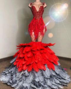2023 Arabische Aso Ebi Luxe Mermaid Prom jurk kristallen avond formeel feest tweede receptie verjaardag verloving jurken jurken jurken robe de soiree zj2434