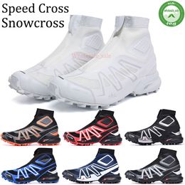 2023 Llegada Sports Boot Run Running Boots Cross CS Triple Negro Todo Blanco Off Blue Volt Green Speedcross Mens Runners Outdoor Trainers Outdoor Sneakers