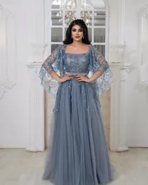 2023 Aso Ebi A-ligne Paillettes Dentelle Robe De Bal Carré Tulle Soirée Formelle Partie Deuxième Réception Anniversaire Demoiselle D'honneur Robes De Fiançailles Robes Robe De Soirée ZJ359