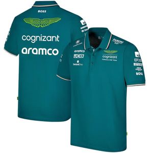 Maillot de course Aston Martin Aramco Cognizant F1 2023 T-shirt officiel Fernando Alonso Team Driver pour hommes
