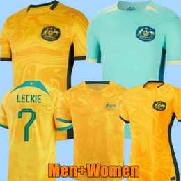 2023 Australië Women National Team Soccer Jersey Kerr Yallop Kennedy Fowler Foort Catley van Egmond Simon Polkinghorne voetbal mannen en kindershirtkits Kits kind