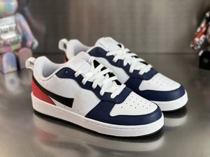 2023 Authentic School Loopschoenen Court Borough Low 2 USA Wit Donker Marine Zwart Heren Dames Lifestyle Casual Sneakers