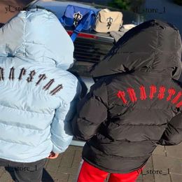 Trapstar 2024 Модельер осень и зима Осень-зима мужская куртка Trapstars вышитый плащ с капюшоном Giacca Trapstar пальто на молнии высокого качества