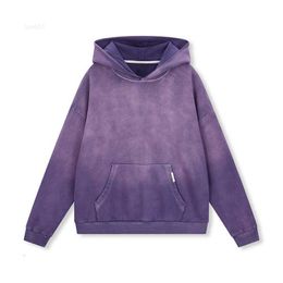 2023 Sudadera con capucha de otoño OEM Odm Moda Fade Gradient Wash Hombres Ropa de calle 100% Sudadera con capucha de algodón Sudaderas con capucha vintage Sudaderas unisex Sudaderas para hombres