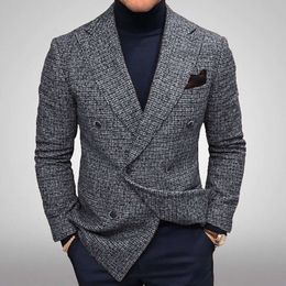 2023 automne nouveau Amazon costume décontracté vêtements pour hommes Style britannique Gentleman costume décontracté manteau hommes manteau
