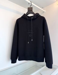 2023 Herfst Nieuwe Mannen Hoodie Jas Klassieke Logo Geborduurde Capuchon Zwart Witte Jas Designer Driehoek Logo Top Maat M-3XL