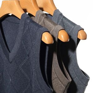 Gilet tricoté décontracté pour hommes, doux et chaud, pull tricoté, automne 2023, 240127