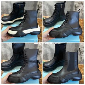 2023 Otoño/Invierno Botas Diseño Temperamento Fácil de usar Zapatos cómodos Lujo Negro Combinado con botas de cuero Tela Piel de becerro Forro interior