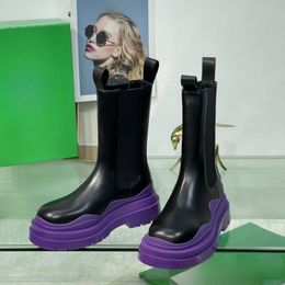 Botte intermédiaire classique automne/hiver 2023, confortable et élastique en cuir de vache Chelsea de haute qualité, disponible en cuir de vache noir avec plusieurs paires de couleurs