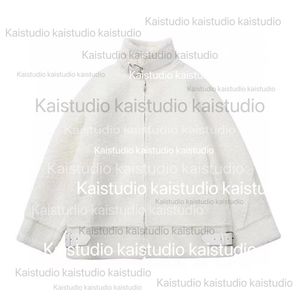 Abrigo de lana de cordero para hombre y mujer, abrigo versátil con cremallera, diseño de otoño/invierno, para motocicleta, ocio, 2023