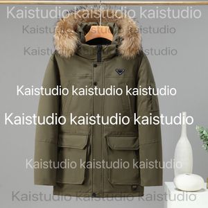 2023 Automne/Hiver Design Veste en coton de longueur moyenne avec grand col en laine pour la chaleur, vêtements de travail décontractés et polyvalents, vêtements d'extérieur pour hommes et femmes