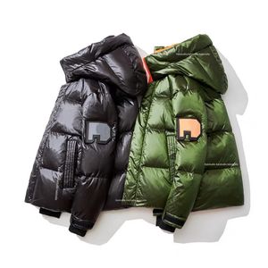 Manteau chaud épais à capuche pour hommes, ample, polyvalent, décontracté, à la mode, court, Design automne/hiver 2023
