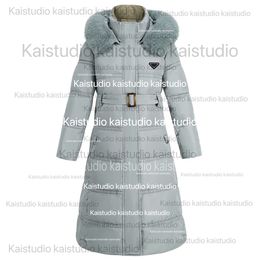 Manteau en duvet Slim Fit pour femmes, Design automne/hiver 2023, mode européenne et américaine, tempérament de ceinture