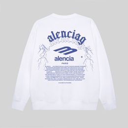 2023 Automne / Hiver Marque de mode Designer BLCG LENCIA Col rond Lettre Sweat-shirt imprimé Automne et hiver Pull à capuche Veste de manteau de mode # FG