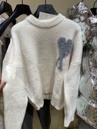 2023 Automne / Hiver Pull Amiss tricoté Pull à col rond et pull de base pour l'automne et l'hiver Jacquard Weave Pull Hommes Femmes Créateur de mode Pull Manteau