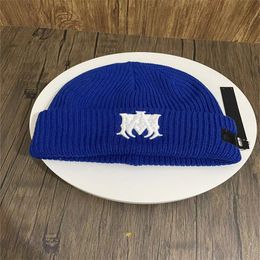 Chapeau tricoté de grande marque, bonnet/casquettes de crâne, chapeau empilé Baotou, LOGO lettre, chapeau en laine côtelé, automne/hiver 2023