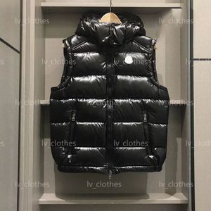 2023 Automne / hiver des créateurs masculins de la marque de créateur de la veste sans manche en manteau de couches blanches à capuche à capuchon