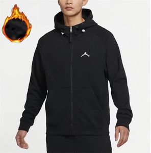 2023 Automne/Hiver Nouveaux Sweats à capuche pour hommes Veste tricotée Manteau Sport Casual Vestes chaudes en peluche Hommes À capuche Manteau ample Vêtements d'extérieur Sweatshirts