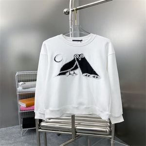 Sweat-shirt unisexe en pur coton avec lettres imprimées, tendance, col rond, Style plaque, nouvelle collection automne/hiver 2023, A20-15