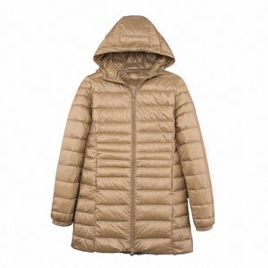 2023 automne hiver nouvelle veste en duvet pour femme lg slim enlever manteau à capuche doudoune parka y4df #