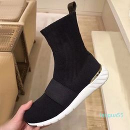 2023-Herfst winter platform Sokken laarzen Sexy brief Casual schoenen dames Mode sport gebreide elastische laars Dame Dikke sneakers Grote maat 35-42