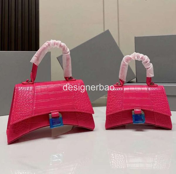 2024 BA Hour Sac en verre Sacs de créateurs Sacs à bandoulière Chaîne Femmes Sac à main Bandoulière Fourre-tout de luxe Sacs pour dames Motif crocodile Or Argent