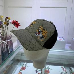 2023 casquettes de baseball casquette de baseball de mode hommes designer tigre abeille serpent fleur casquette de baseball casquette de luxe à la main