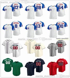 Maillots de baseball 2023 30 Kyle Wright 64 Darius Vines 22 Kirby Yates 65 Danny Young 48 Chadwick Tromp 9 Ehire Adrianza 11 Orlando Arcia 53 Charlie Culberson Taille S-6XL