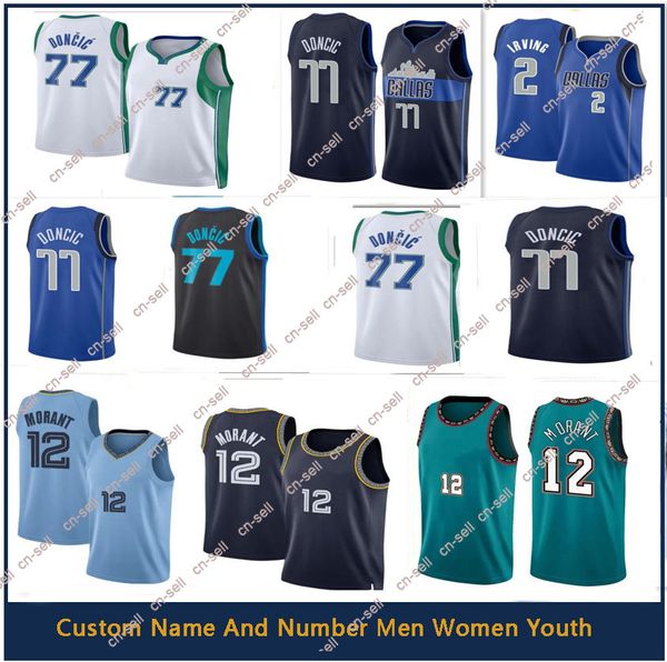 Camiseta de baloncesto 2023 Luka Doncic 77 Dirk Nowitzki 41 Kyrie Irving Hardaway Jr. Bullock Smith Powell Christian Wood Kleber Bertans Josh Green 22-23 Jerseys de nueva temporada