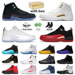 2023 Baloncesto Jumpman 12 XII Bajo Pascua 12s OVO Zapatos para hombre Twist Super Bowl Utility Grind FIBA Flu Game Hombres Mujeres Dark Concord Gym Sports JORDON JORDAM