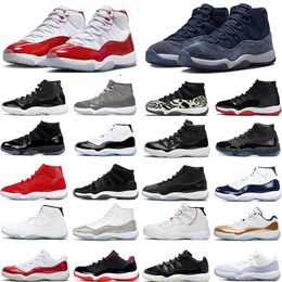 2023 Livraison gratuite Chaussures de basket-ball 11 pour hommes femmes 11 Cherry Midnight Navy Cool Grey Bred cool Sports de plein air Baskets Baskets 36-47