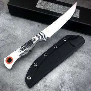 2023 BM 15500 Hunt Meatcrafter Cuchillo de hoja fija CPM-S45VN Cuchillas satinadas Mango G10 de dos colores Mango completo para exteriores Transporte diario Cuchillos de hoja recta afilada