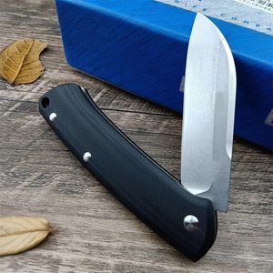 2024 BM 319 Cuchillo plegable con junta deslizante adecuada Hoja de pata de oveja de acero D2 Mangos G10 Mini cuchillo táctico Resistente para acampar al aire libre Caza Herramientas manuales Cuchillo -Regalo