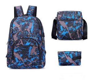 2023 Beste deurtjes Buitenzakken Camouflage Travel Backpack Computerbag Oxford Brake Chain Middle School Student vele kleuren 956