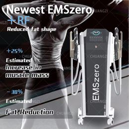 2023 Noir haute fréquence EMS HIEMT Building Muscle 2/4/5 poignée 14 Tesla 5000W Brûleur de graisse EMSzero Stimulateur musculaire Body Sculpting Nouvelle machine haut de gamme