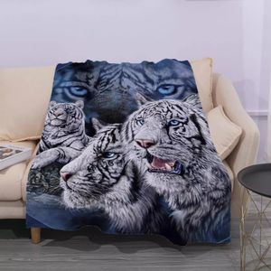 2023 Manta Vida Silvestre Imagen 3D HD Personalización Diseñador Alfombra suave Sofá Ropa de cama Regalo de vacaciones de Halloween