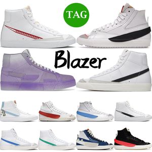 2023 Blazer Mid 77 Vintage Blanc Noir Hommes Chaussures Mode Blazers Jumbo Low Femmes Baskets Célestine Bleu Glaze Poudre Designer Sports De Plein Air Formateurs