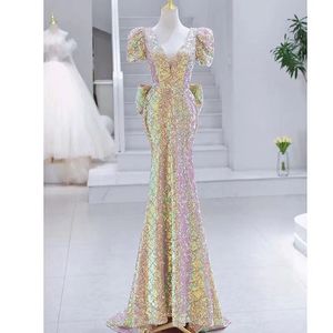 2023 bling brillant sirène robe de bal dentelle perlée soirée sexy soirée formelle deuxième réception anniversaire robes de fiançailles robes paillettes arabe aso ebi robe de soirée