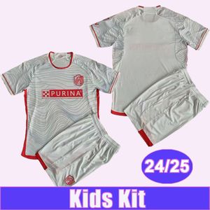 24 25 St. Louis City Sc Kid Kit Soccer Jerseys Klauss Nilsson Vassilev Alm Ostrak Totland Away White Child Suit Football Shirts