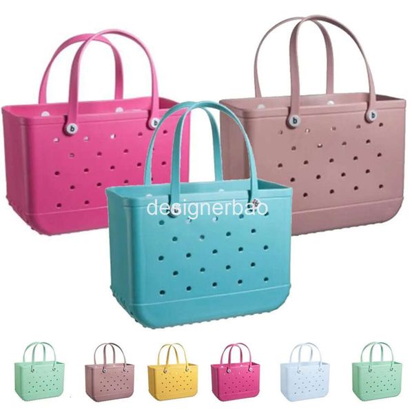 2023 Bogg Beach Bag Moda personalizada Medio Grande XL Verano PVC Tote Mujeres Hombres Moda Bolso en barbecho