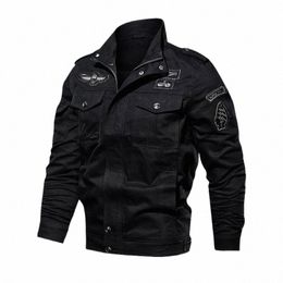 2023 Blouson aviateur pour hommes, manteau cott fi tout tendance m militaire dur à l'outillage plus belle veste K39L #