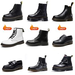 2023 Boots Designer Boot Martiness Men Women Luxury sneakers Triple Black Wit Classic Ankle Short Booties Winter Sneeuw Outdoor Warm schoenen met doos