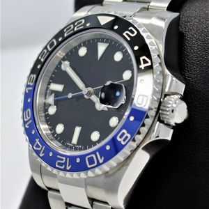 2023 BP Factory 3186 Automatisch uurwerk GMT 116710 Zwart/blauwe keramische bezel Herenhorloge Horloges SAPPHIRE CRYSTAL Originele doos