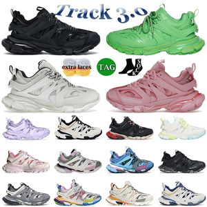 2023 Marque Casual Chaussures Designer Hommes Femmes Luxury Track 3 3.0 Baskets Célèbres Vintage Plate-forme Coach Runners Tess.s. Baskets Gomma Cuir Blanc Noir Gris Taille 45